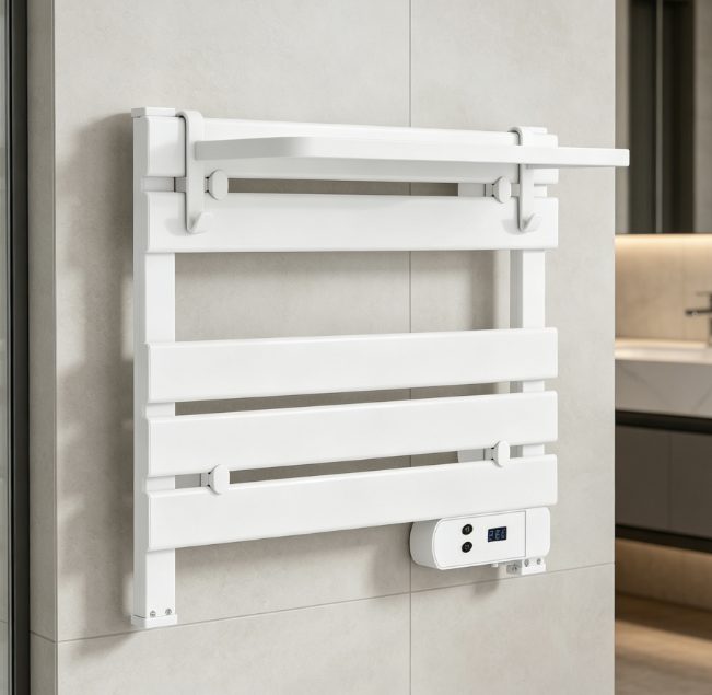 Electric Towel Warmer, Wall-Mounted and Freestanding Bathroom Towel Rack